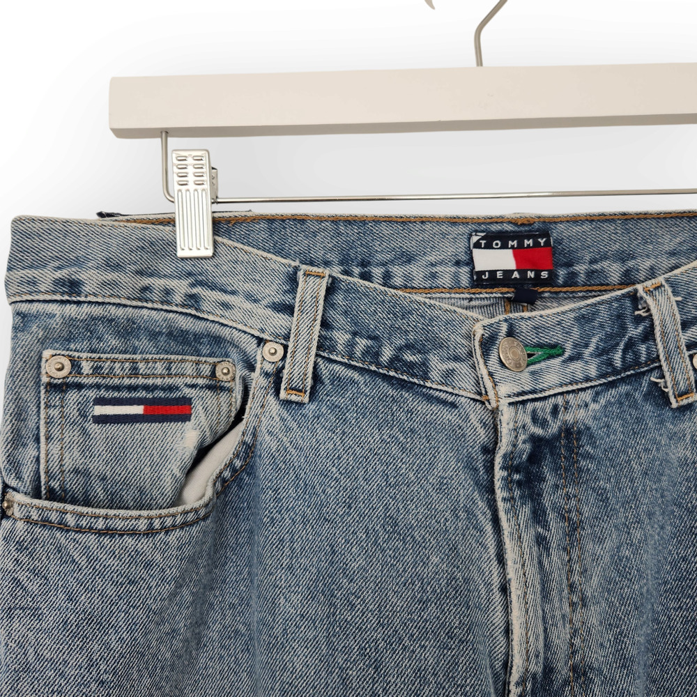 Vintage 90s Mens Tommy Hilfiger Tommy Classic Straight Leg Jeans Loose Fit 34 - Picture 3 of 11